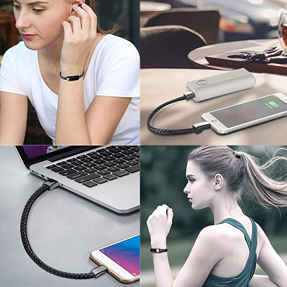 60W USB charging cable for bracelet for outdoor use.