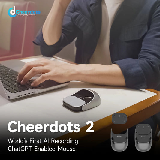 Cheerdots Mouse with AI Voice, Wireless Bluetooth Laser Pointer and Recording